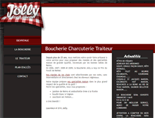 Tablet Screenshot of boucheriejolly.fr